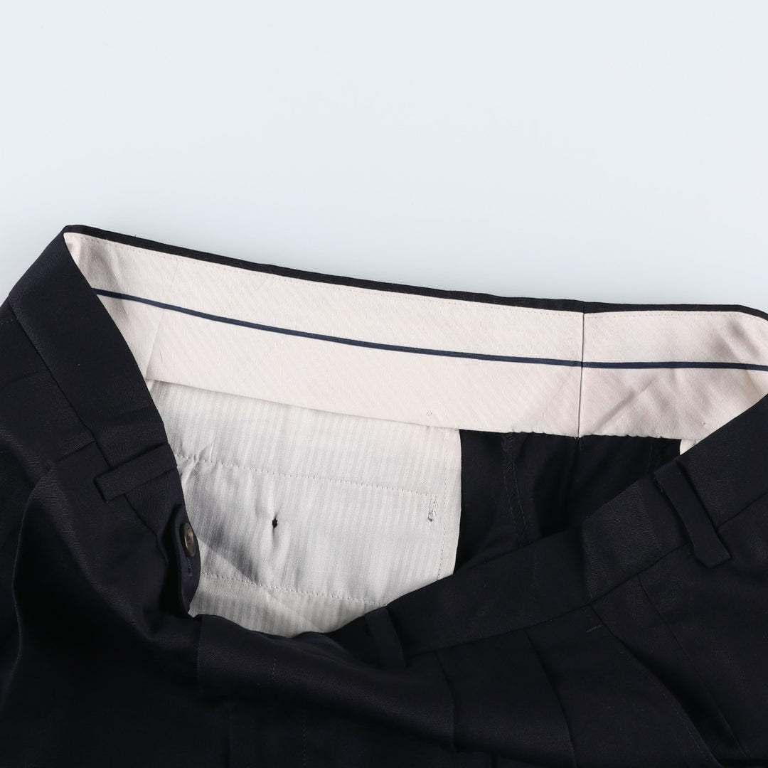 Ralph Lauren RALPH Two-pleat Wool Pants Slacks Men's Size W34 wool navy blue type Vintage Second Hand