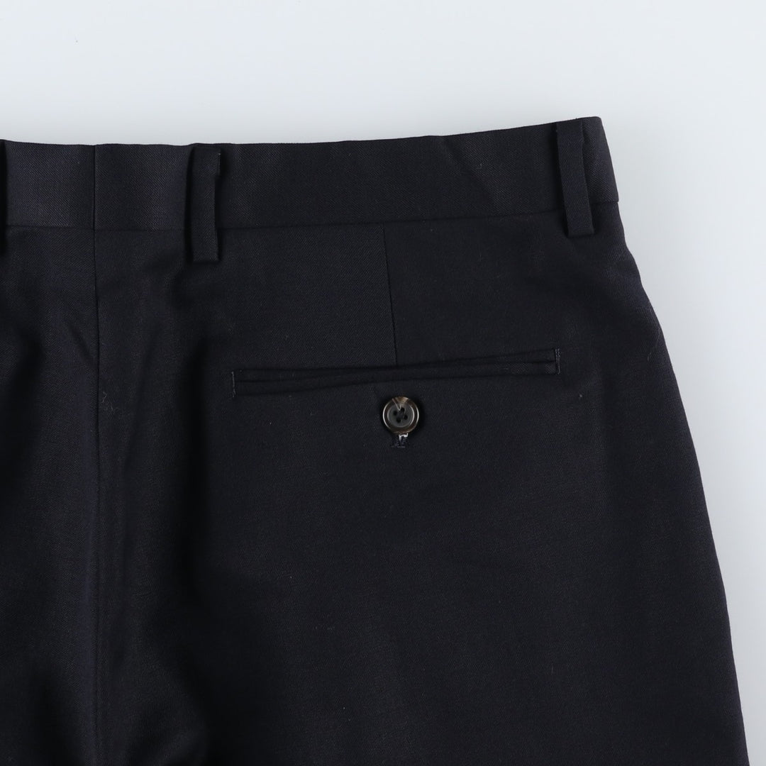 Ralph Lauren RALPH Two-pleat Wool Pants Slacks Men's Size W34 wool navy blue type Vintage Second Hand
