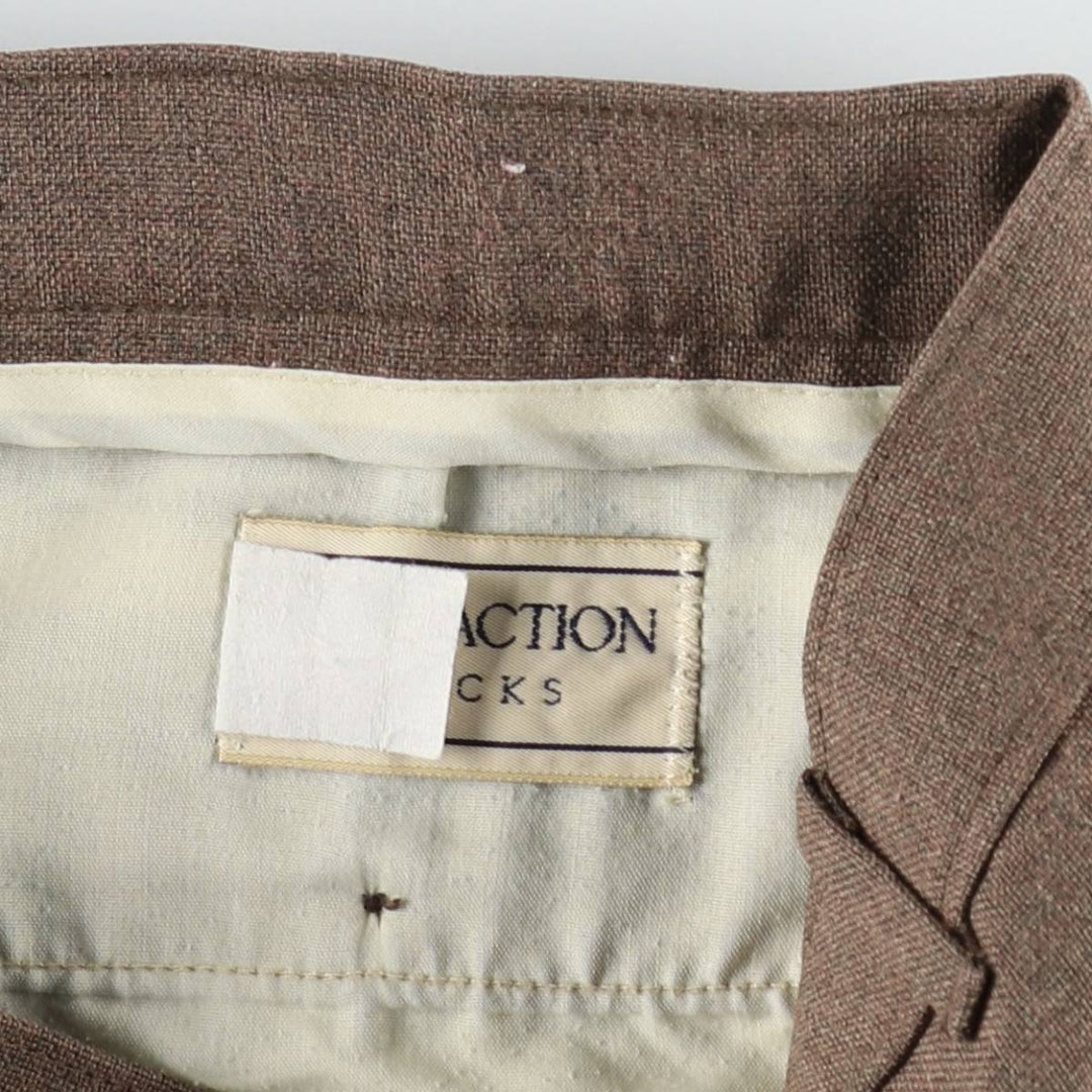 ~1980'S Levi's Action Slacks, Men's W34 equivalent, Vintage unclear brown type Vintage Second Hand