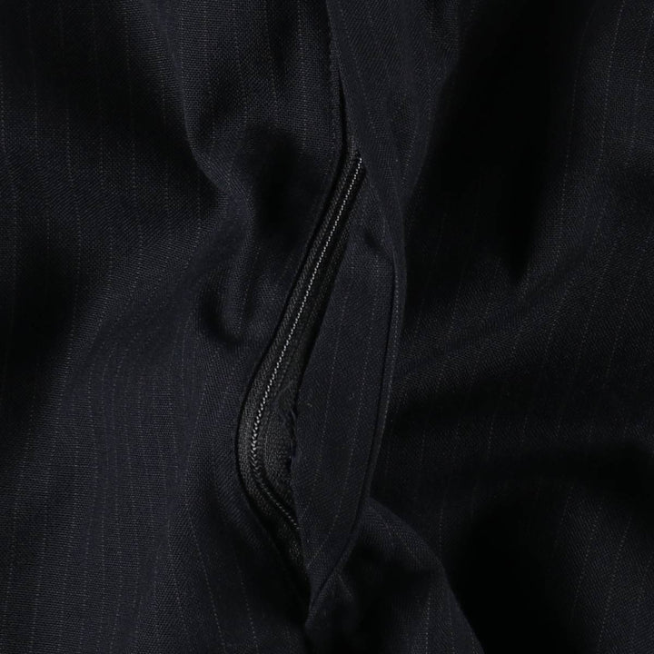 Striped Pattern Slacks Pants, Men's W35 (approx.), Vintage unclear navy blue type Vintage Second Hand
