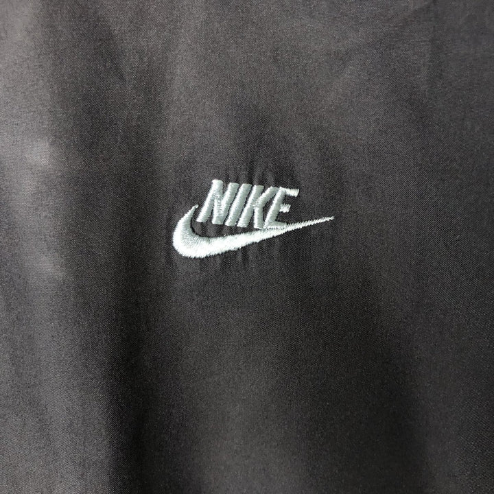 2000'S Nike Windbreaker with Embroidered Logo, Men's Size XL (approx.) polyester black type Vintage Second Hand