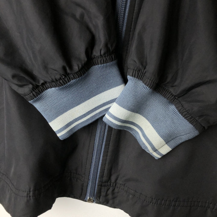 2000'S Nike Windbreaker with Embroidered Logo, Men's Size XL (approx.) polyester black type Vintage Second Hand