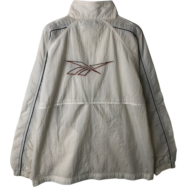 00s~ Reebok nylon jacket, men's size M Nylon white type Vintage Second Hand