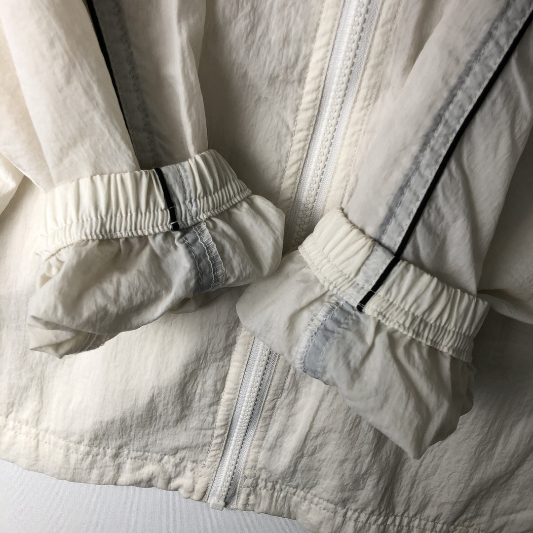 00s~ Reebok nylon jacket, men's size M Nylon white type Vintage Second Hand