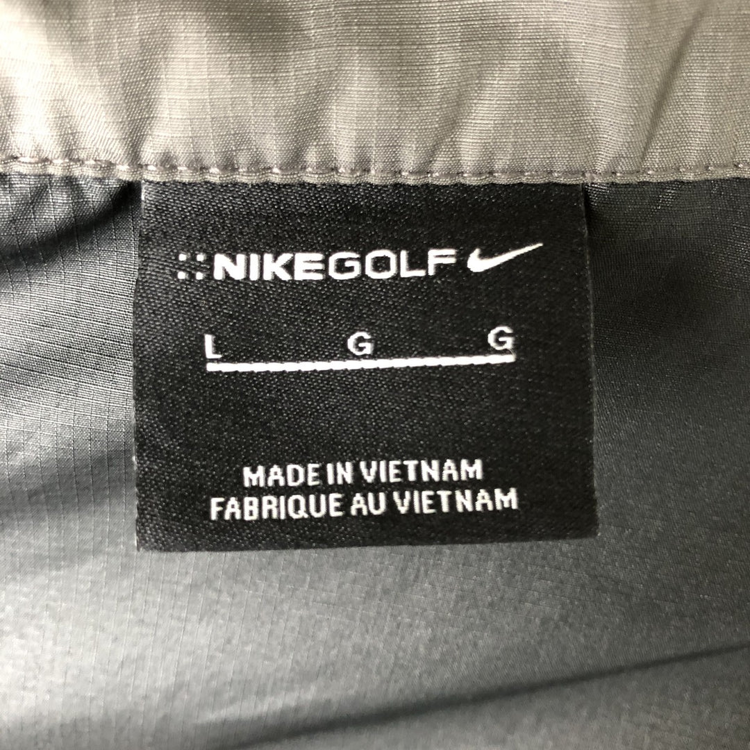 Nike Golf Ripstop Windbreaker, Men's Size L (approx.) polyester black type Vintage Second Hand