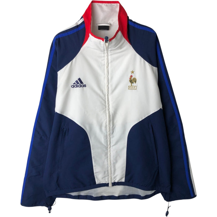 2000'S Adidas France National Team Windbreaker, Men's Size M (approx.) polyester white type Vintage Second Hand