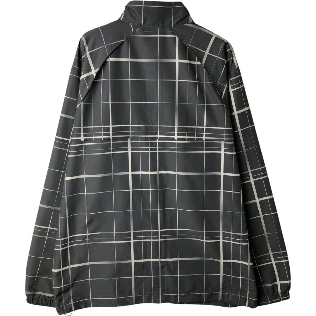 Nike Golf Check Pattern Windbreaker, Men's Size L (approx.) polyester gray type Vintage Second Hand