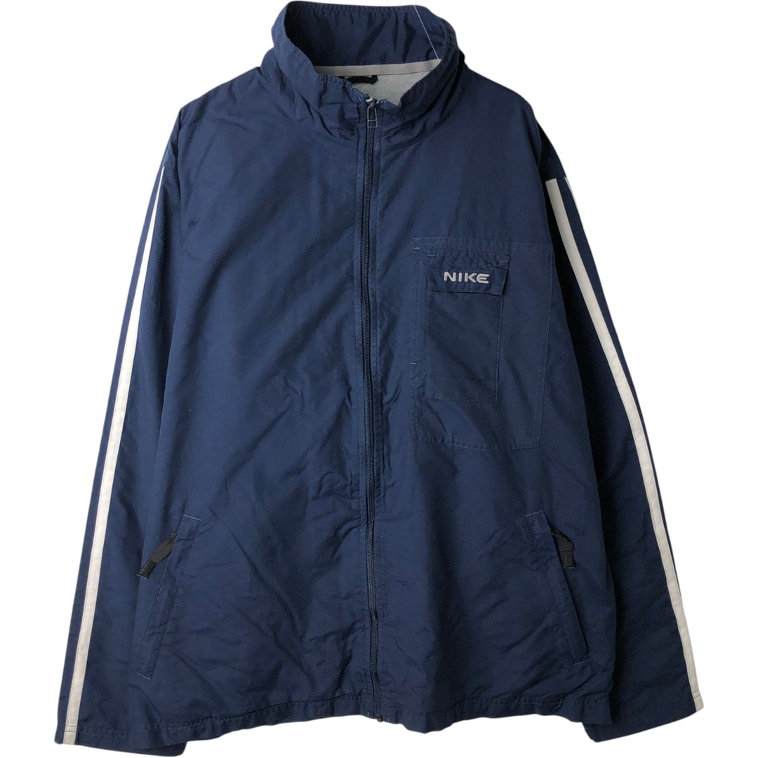 00'S Nike Windbreaker Men's XL polyester navy blue type Vintage Second Hand