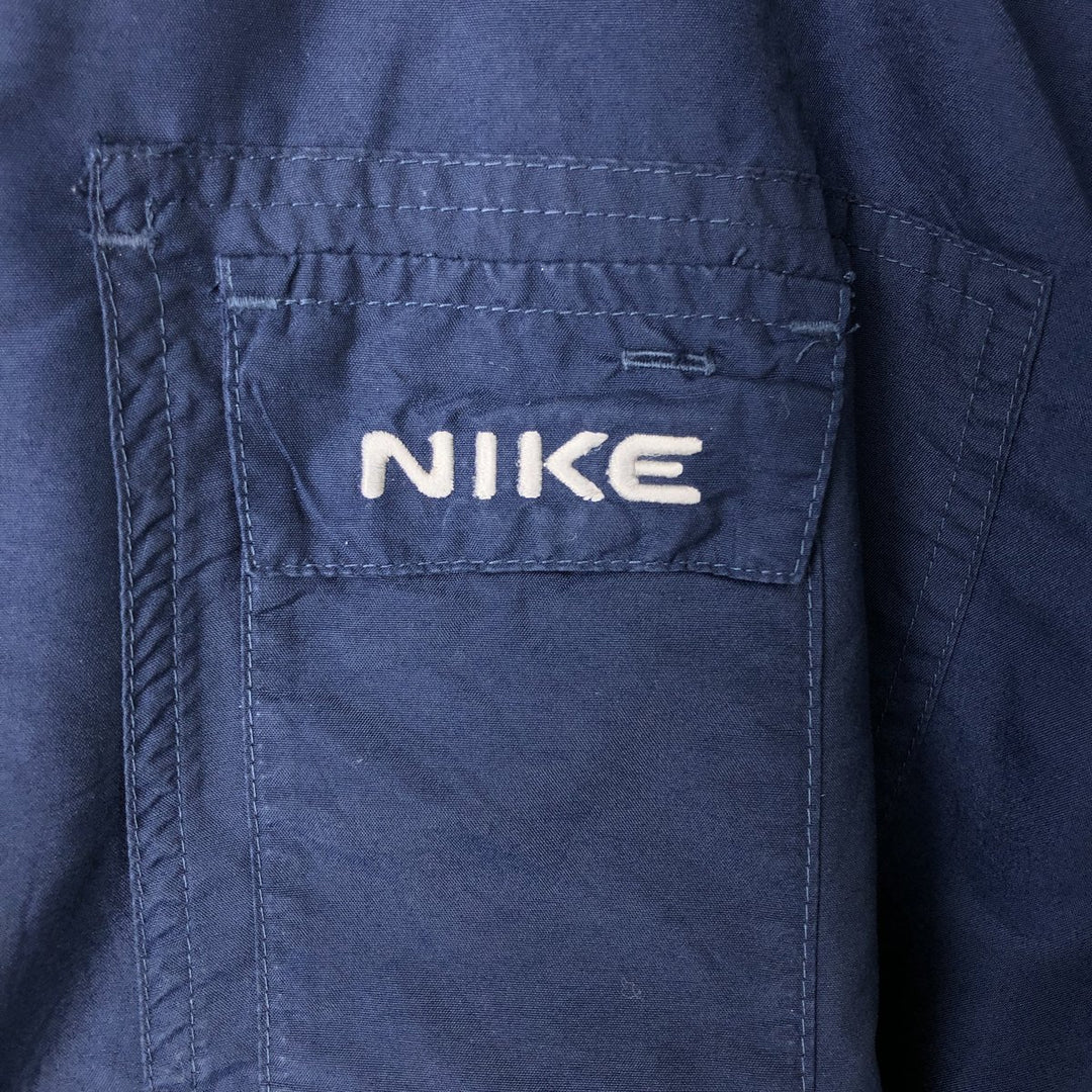 00'S Nike Windbreaker Men's XL polyester navy blue type Vintage Second Hand