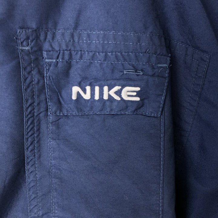 00'S Nike Windbreaker Men's XL polyester navy blue type Vintage Second Hand