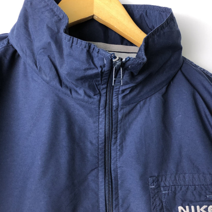 00'S Nike Windbreaker Men's XL polyester navy blue type Vintage Second Hand