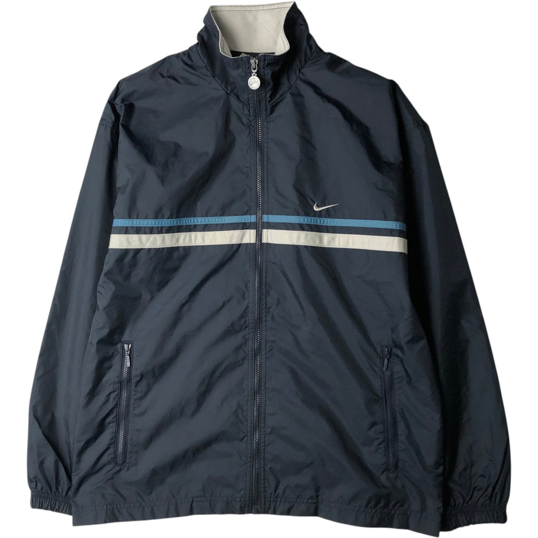 2000'S Nike Nylon Jacket, Men's Size Small Nylon navy blue type Vintage Second Hand