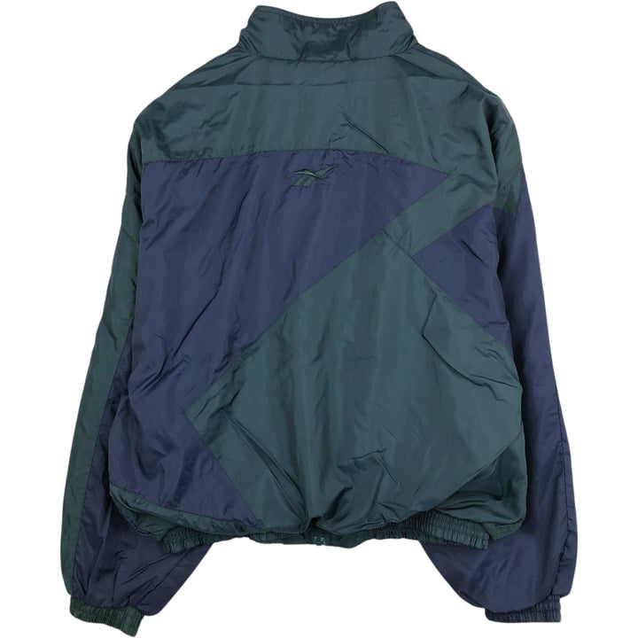 90'S Reebok Windbreaker, Men's Size L, Vintage polyester Green type dark green Vintage Second Hand