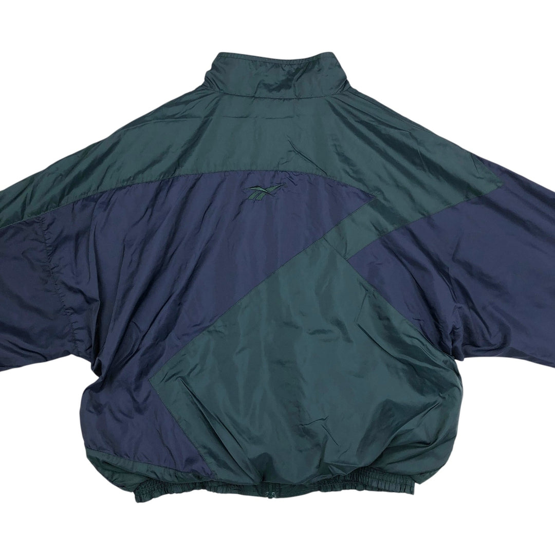 90'S Reebok Windbreaker, Men's Size L, Vintage polyester Green type dark green Vintage Second Hand