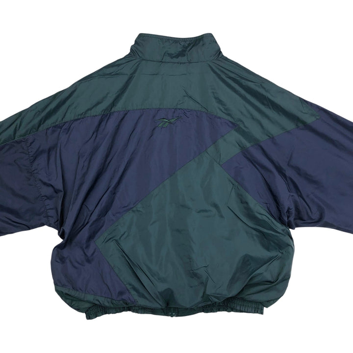 90'S Reebok Windbreaker, Men's Size L, Vintage polyester Green type dark green Vintage Second Hand