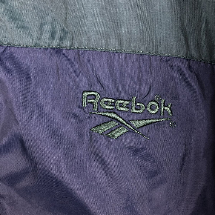90'S Reebok Windbreaker, Men's Size L, Vintage polyester Green type dark green Vintage Second Hand