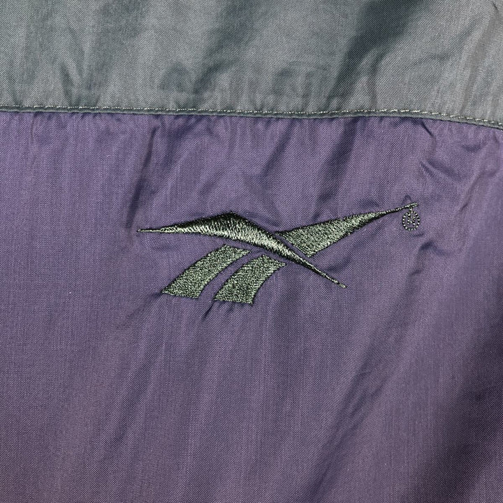 90'S Reebok Windbreaker, Men's Size L, Vintage polyester Green type dark green Vintage Second Hand