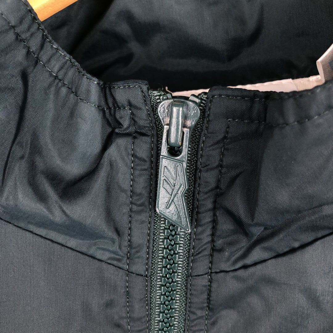 90'S Reebok Windbreaker, Men's Size L, Vintage polyester Green type dark green Vintage Second Hand