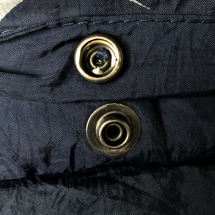 90'S Reebok nylon jacket, men's size L, vintage Nylon navy blue type Vintage Second Hand