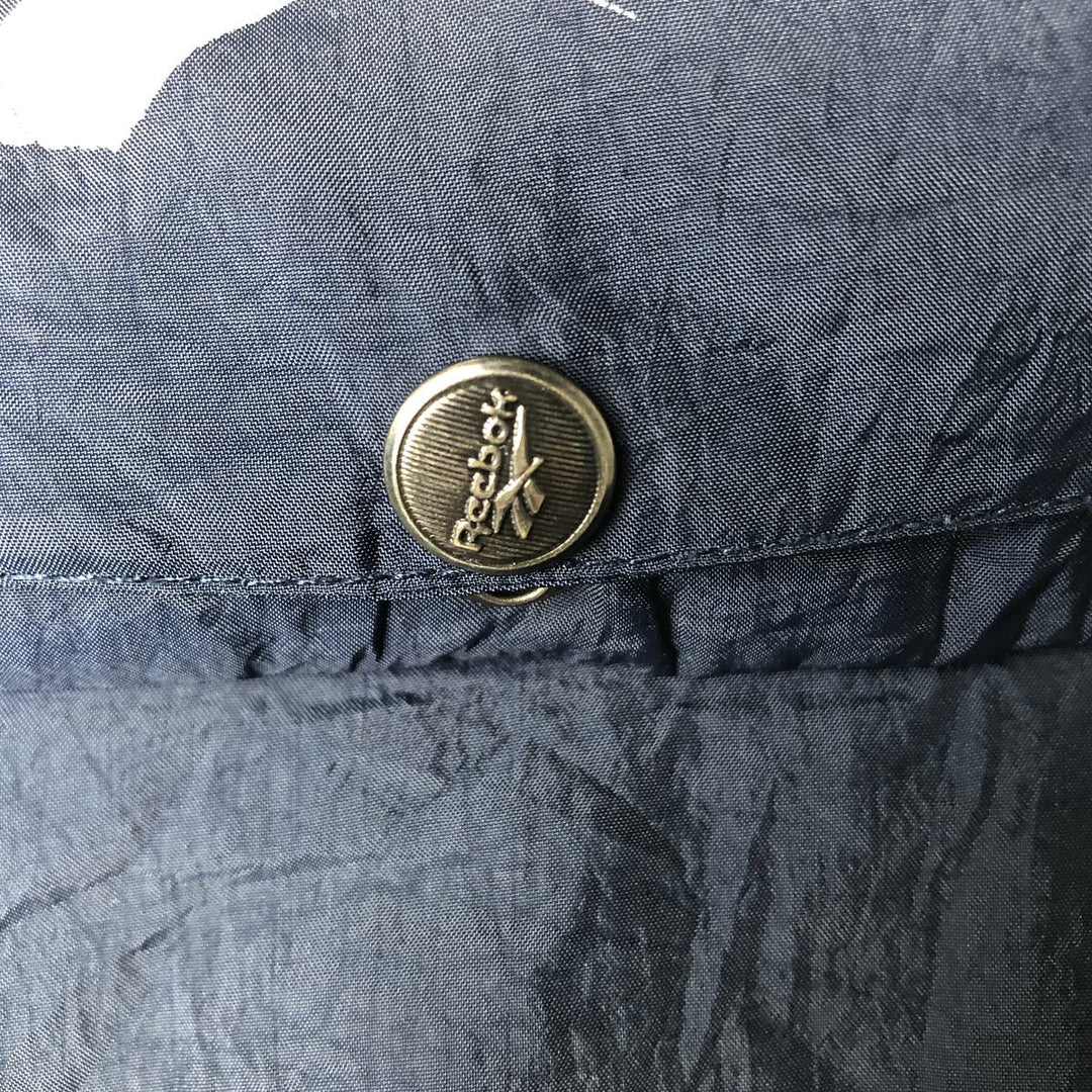 90'S Reebok nylon jacket, men's size L, vintage Nylon navy blue type Vintage Second Hand