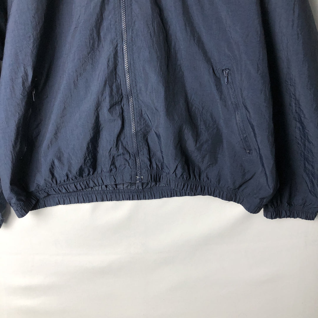 90'S Reebok nylon jacket, men's size L, vintage Nylon navy blue type Vintage Second Hand