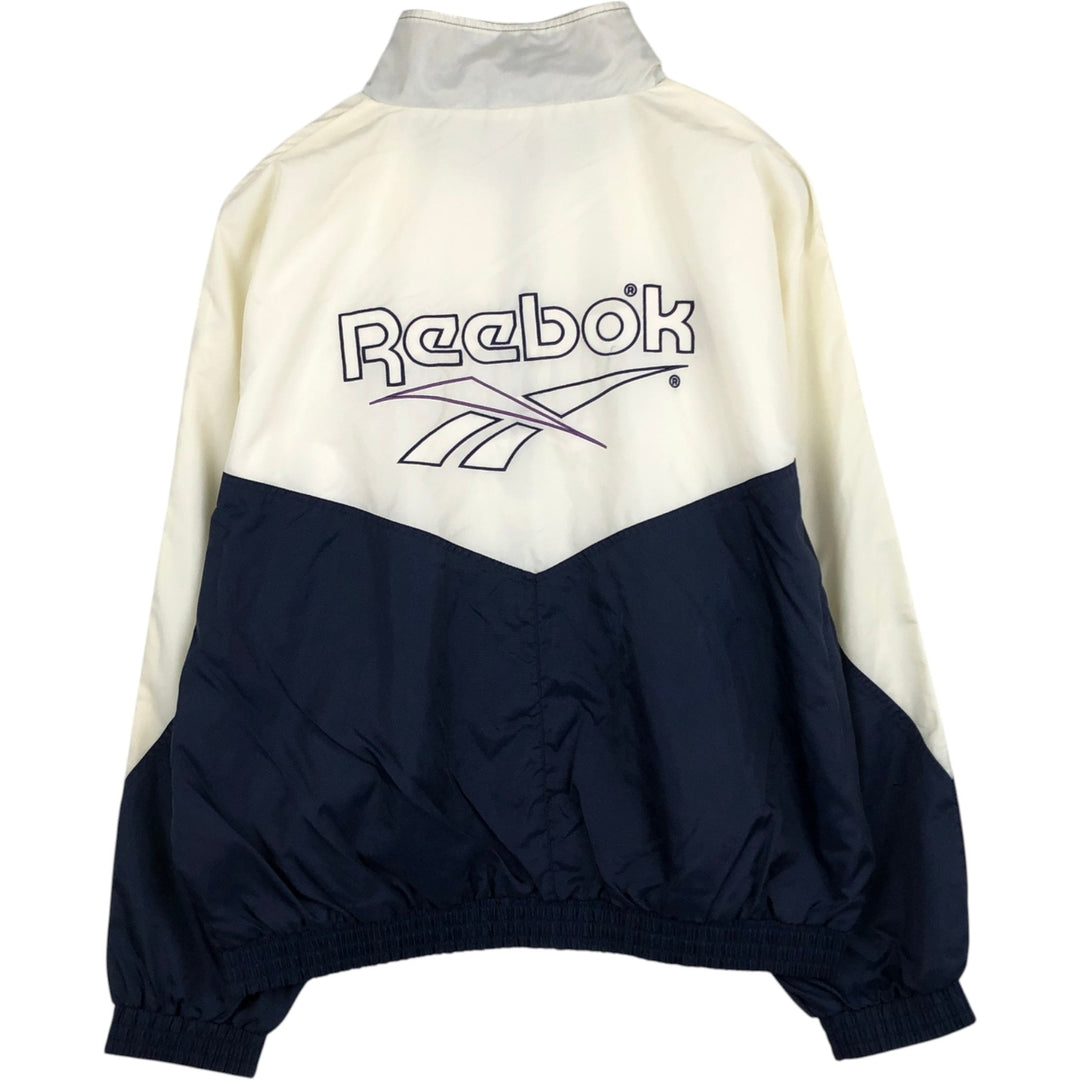 90'S Reebok nylon jacket, men's XL size, vintage Nylon white type Vintage Second Hand