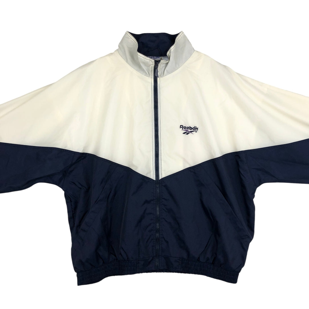 90'S Reebok nylon jacket, men's XL size, vintage Nylon white type Vintage Second Hand