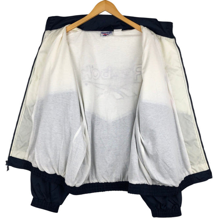 90'S Reebok nylon jacket, men's XL size, vintage Nylon white type Vintage Second Hand