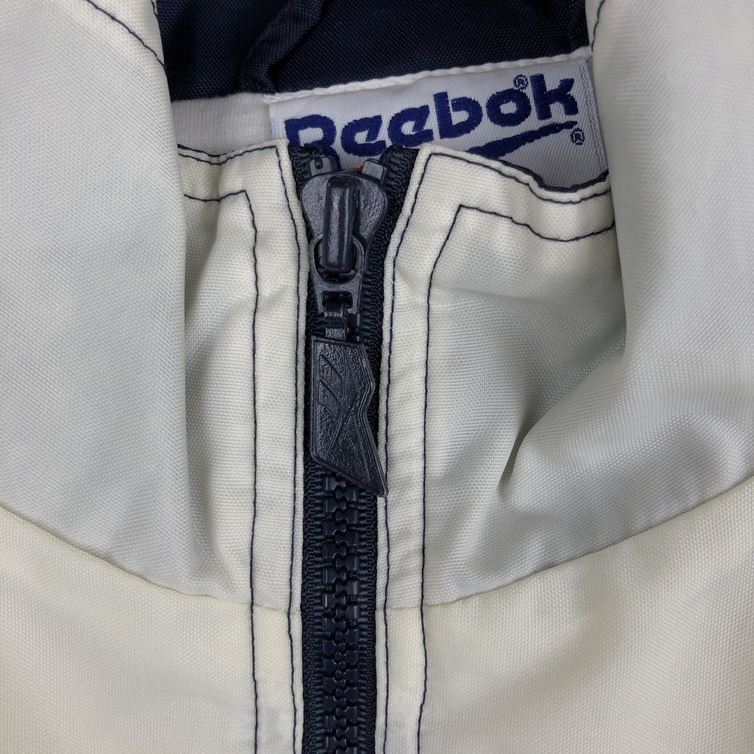 90'S Reebok nylon jacket, men's XL size, vintage Nylon white type Vintage Second Hand