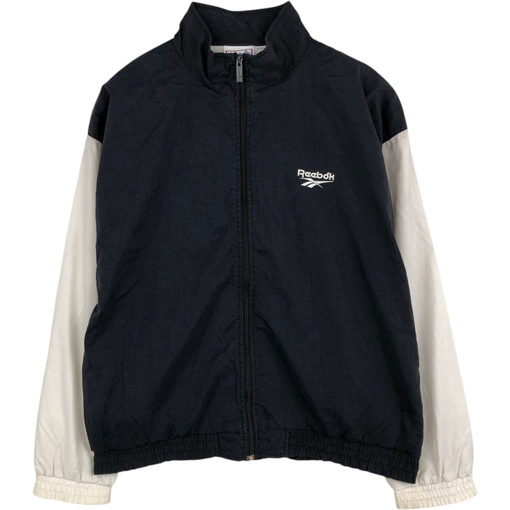 90'S Reebok nylon jacket, men's size L, vintage Nylon black type Vintage Second Hand