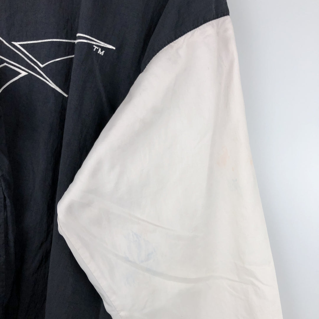 90'S Reebok nylon jacket, men's size L, vintage Nylon black type Vintage Second Hand