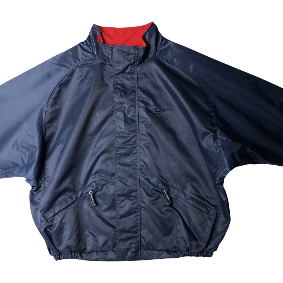 90'S Nike NIKE Nylon Jacket Men's Size L Vintage Nylon navy blue type Vintage Second Hand