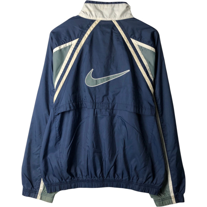 90'S Nike NIKE Back Logo Nylon Jacket Men's Size L Vintage Nylon navy blue type Vintage Second Hand