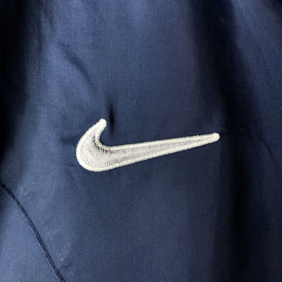 90'S Nike NIKE Back Logo Nylon Jacket Men's Size L Vintage Nylon navy blue type Vintage Second Hand