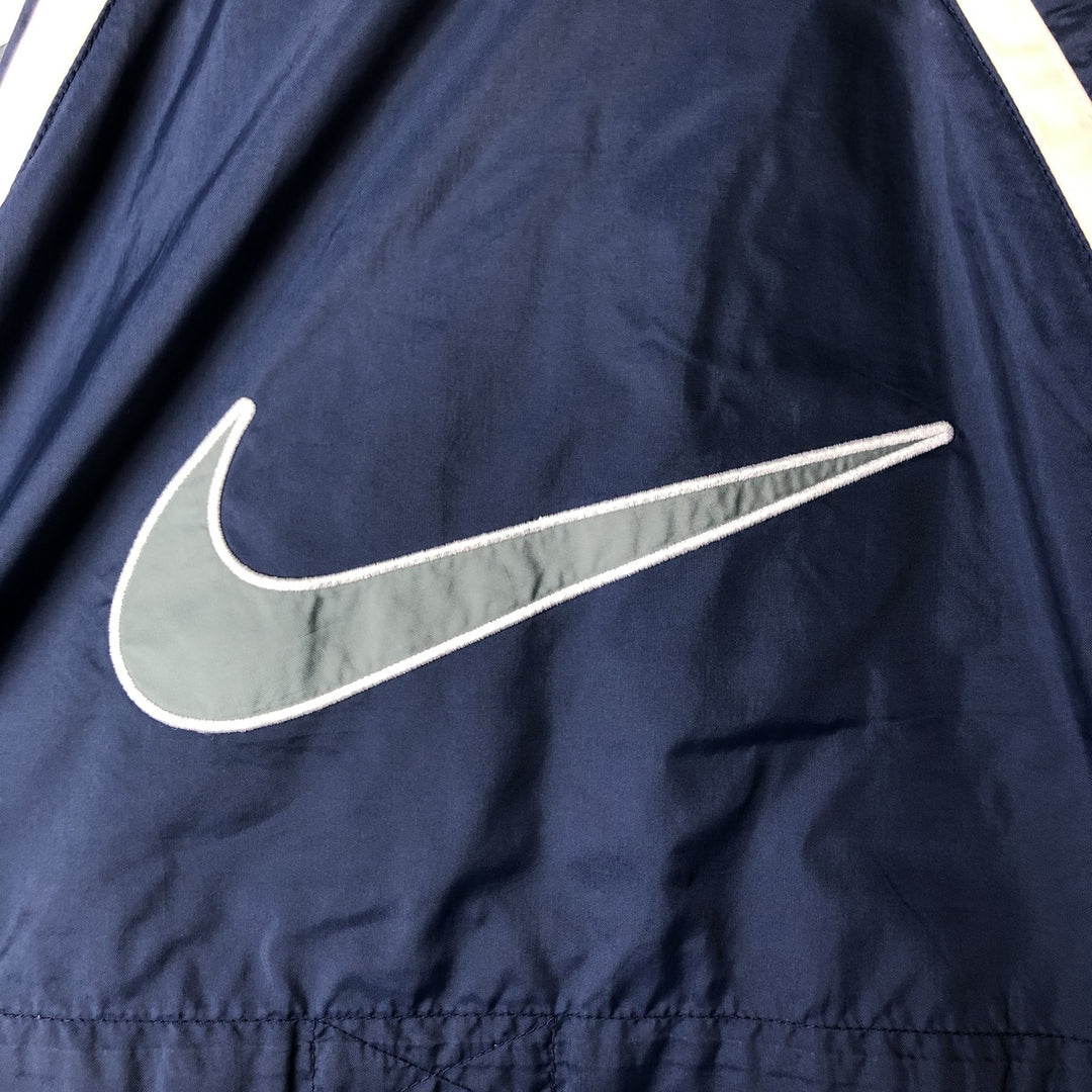 90'S Nike NIKE Back Logo Nylon Jacket Men's Size L Vintage Nylon navy blue type Vintage Second Hand
