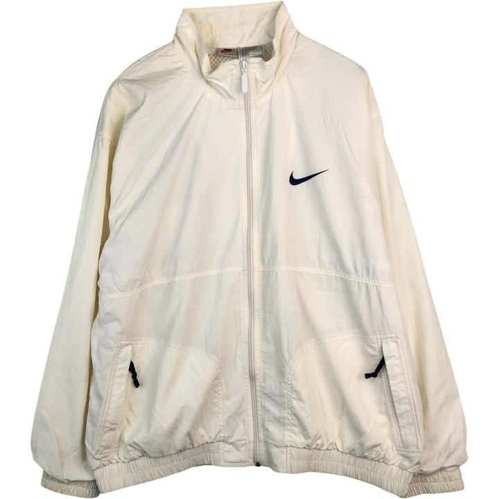 90'S Nike Nylon Jacket Men's XL Nylon white type Vintage Second Hand