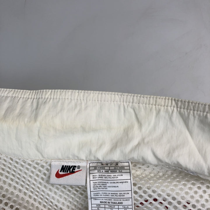 90'S Nike Nylon Jacket Men's XL Nylon white type Vintage Second Hand
