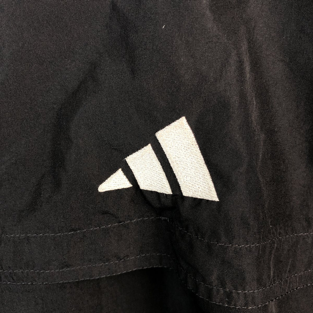 Adidas hooded nylon pullover, men's size M (approx.) polyester black type Vintage Second Hand