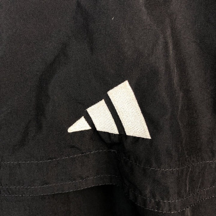 Adidas hooded nylon pullover, men's size M (approx.) polyester black type Vintage Second Hand