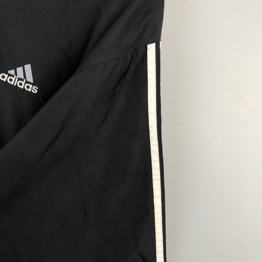 Adidas hooded nylon pullover, men's size M (approx.) polyester black type Vintage Second Hand