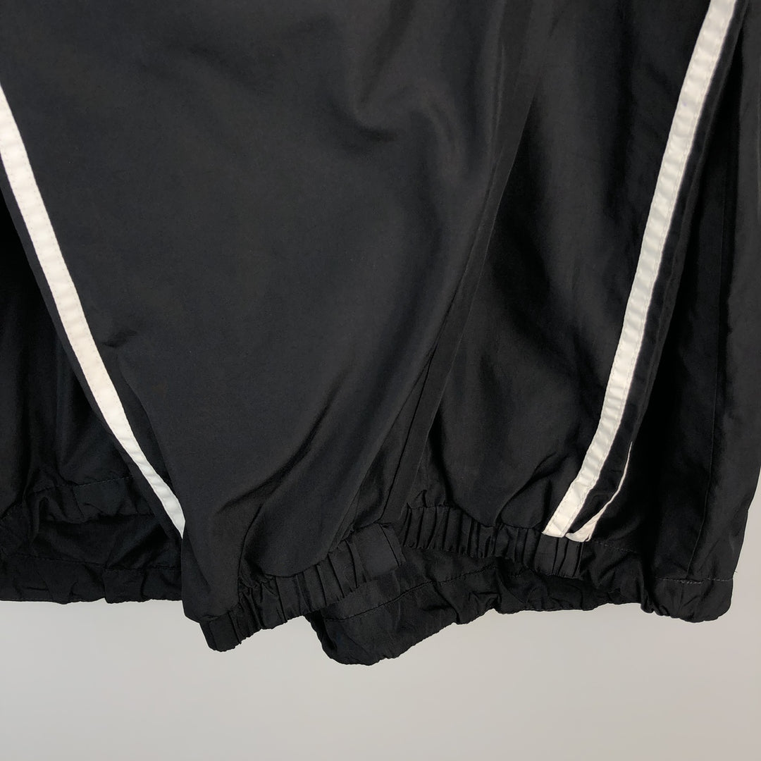 Adidas hooded nylon pullover, men's size M (approx.) polyester black type Vintage Second Hand
