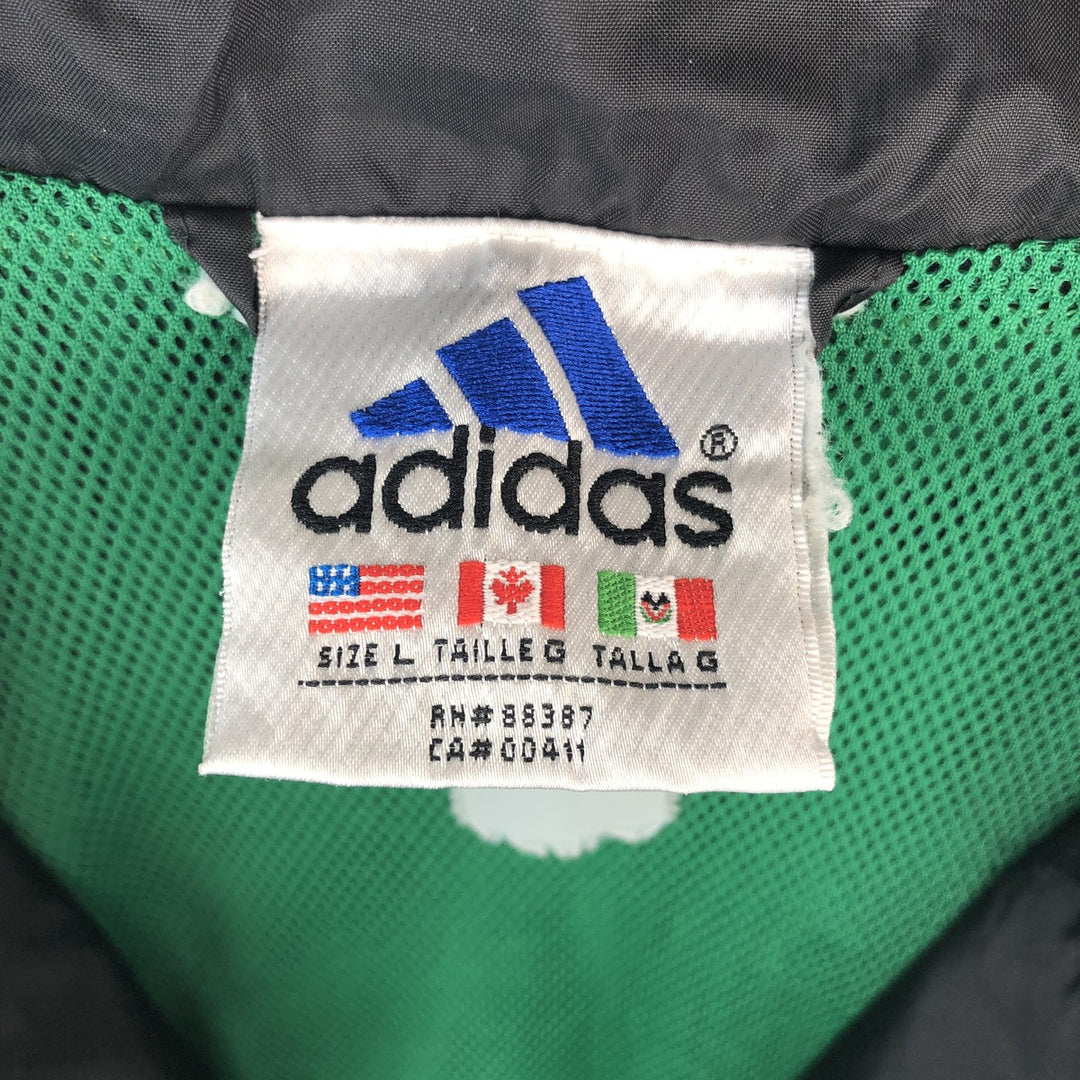90s~00'S adidas windbreaker men's size L unclear black type Vintage Second Hand