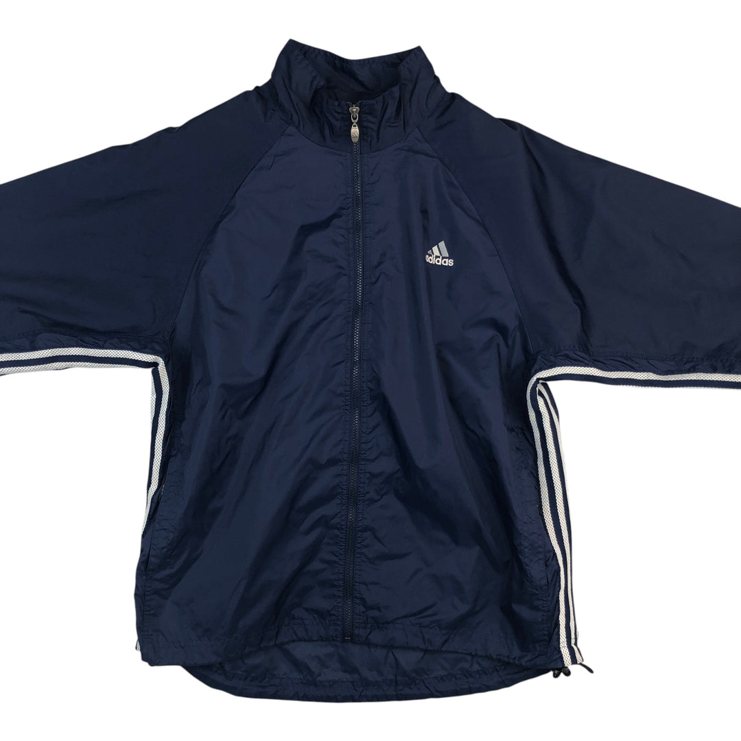 90s~00'S Adidas nylon jacket, men's size M Nylon navy blue type Vintage Second Hand