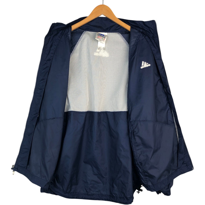 90s~00'S Adidas nylon jacket, men's size M Nylon navy blue type Vintage Second Hand