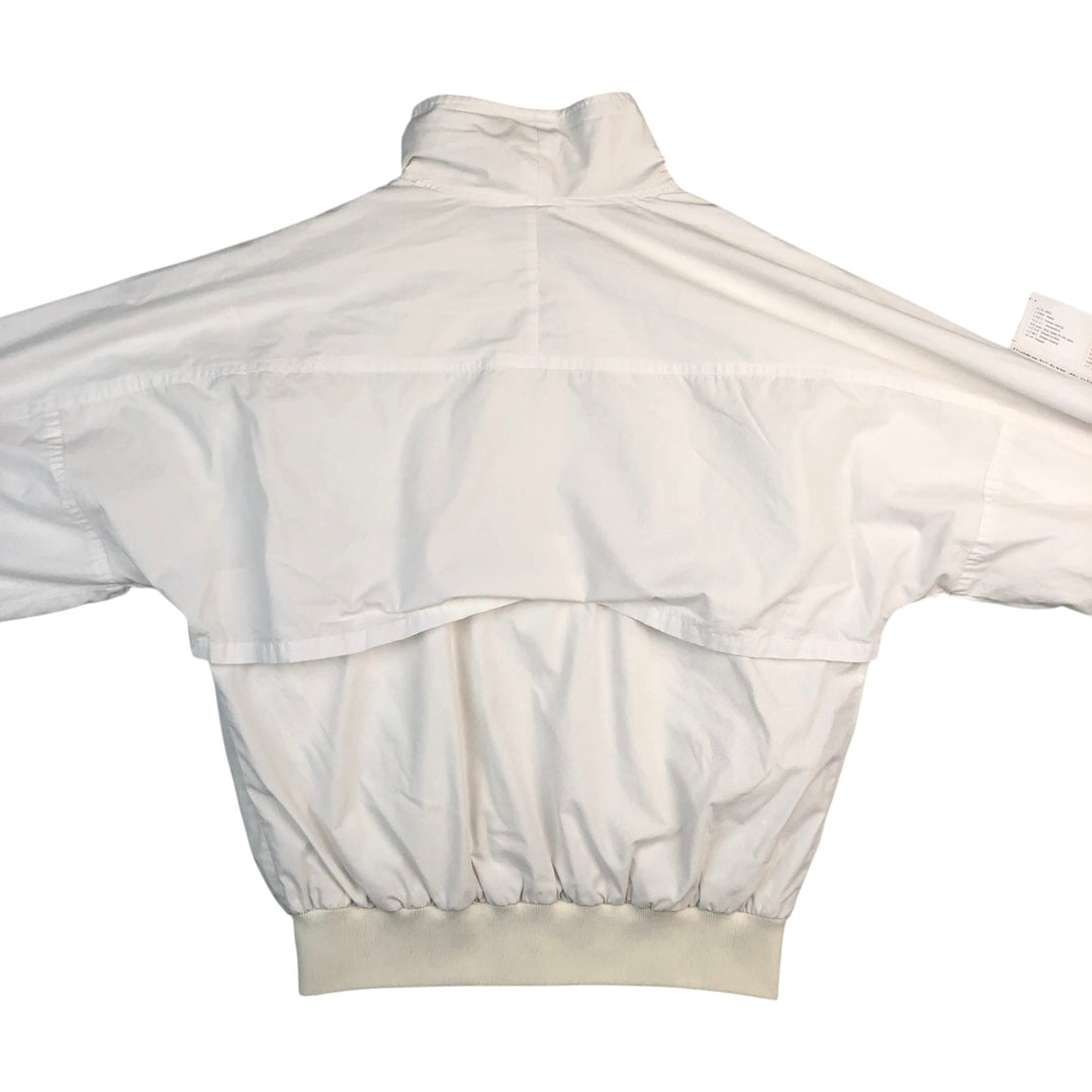 Adidas windbreaker, men's size M polyester white type Vintage Second Hand