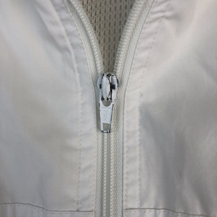 Adidas windbreaker, men's size M polyester white type Vintage Second Hand