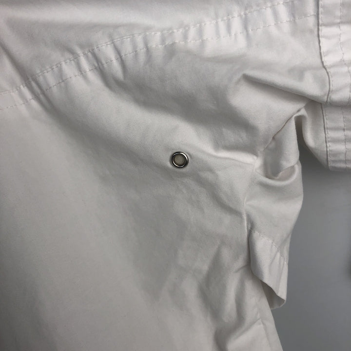 Adidas windbreaker, men's size M polyester white type Vintage Second Hand