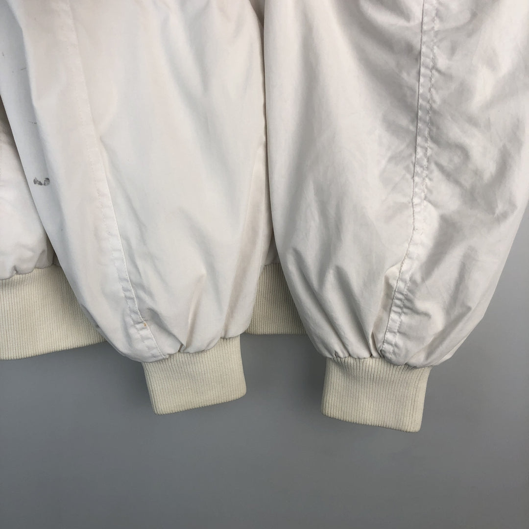 Adidas windbreaker, men's size M polyester white type Vintage Second Hand