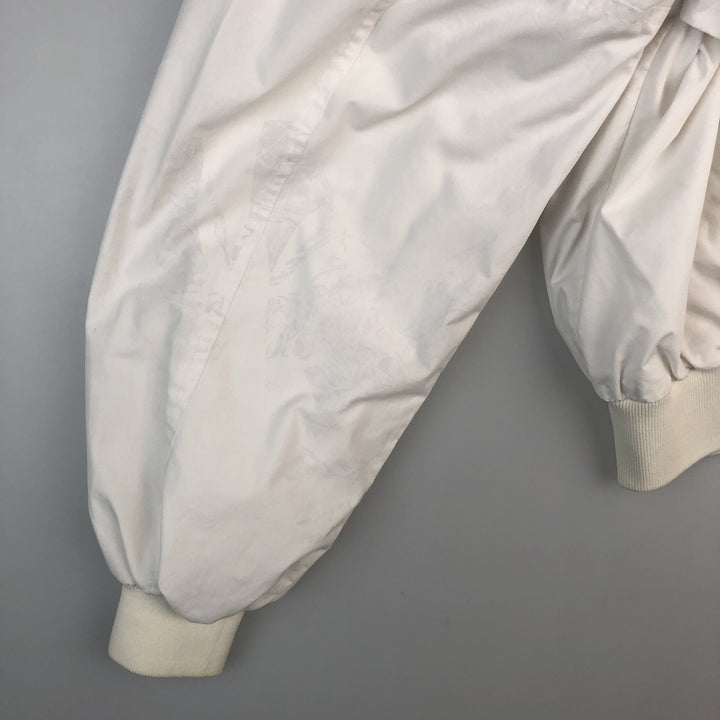 Adidas windbreaker, men's size M polyester white type Vintage Second Hand