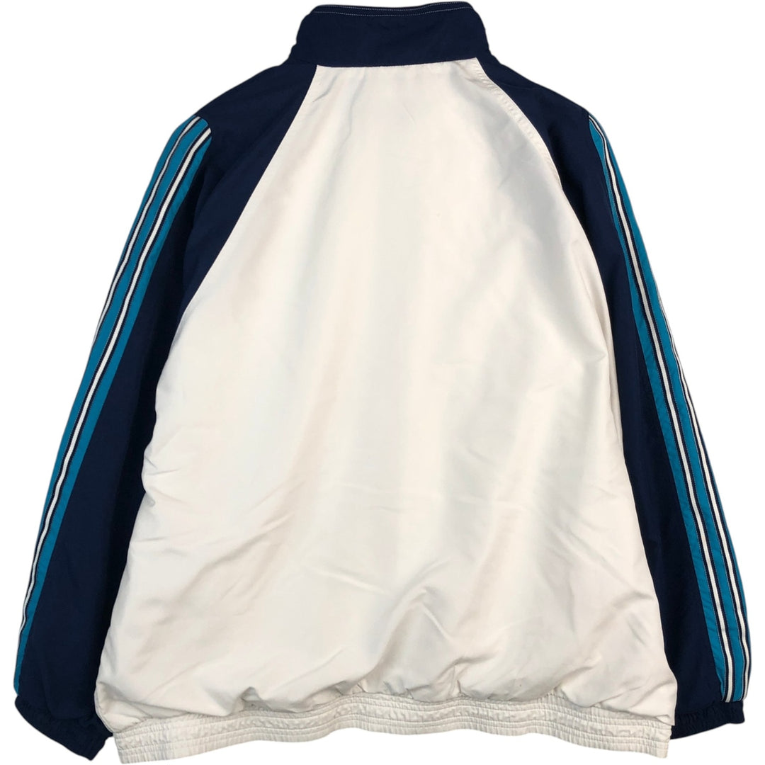 90s-00'S Adidas windbreaker, men's size M polyester white type Vintage Second Hand